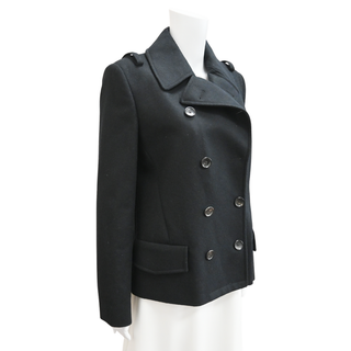 TOM FORD | Black Wool Peacoat