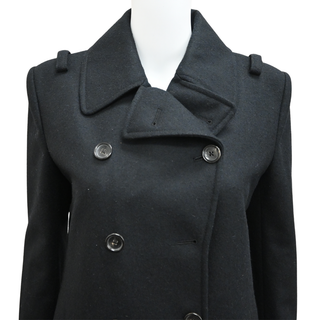 TOM FORD | Black Wool Peacoat