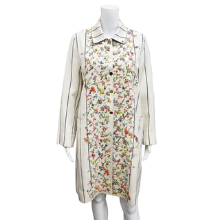 PERO | Embroidered Floral Long Coat