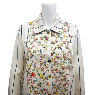 PERO | Embroidered Floral Long Coat