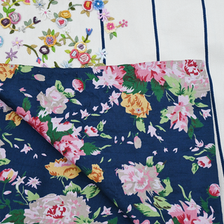 PERO | Embroidered Floral Long Coat