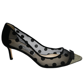 JIMMY CHOO | Dorothy Polka Dots Lame Glitter Pumps