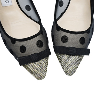 JIMMY CHOO | Dorothy Polka Dots Lame Glitter Pumps
