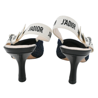 CHRISTIAN DIOR | J'Adior Blue Mesh Slingback Pumps