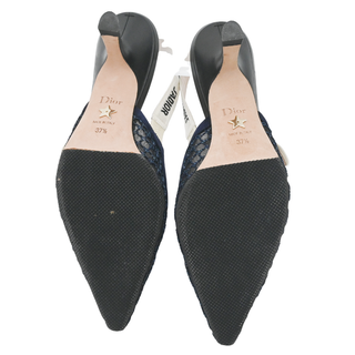 CHRISTIAN DIOR | J'Adior Blue Mesh Slingback Pumps