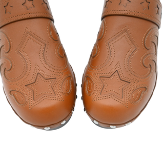 HERMES | Hippie Naturel Tan Heritage Leather Clogs