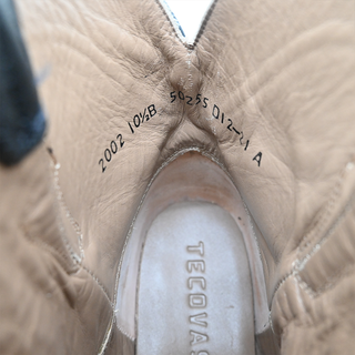 TECOVAS | The Penny Black Leather Ankle Western Booties