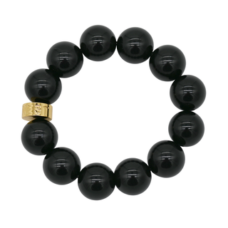 NEST | Black Onyx Statement Stretch Bracelet