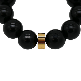 NEST | Black Onyx Statement Stretch Bracelet