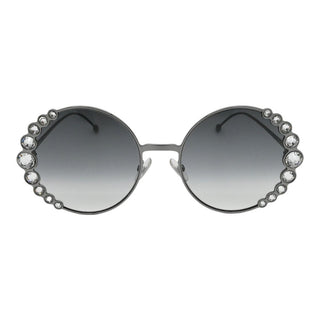 Round Gradient Crystal-Trim Sunglasses FF0324/S