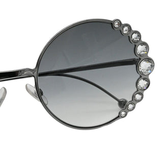 FENDI | Round Gradient Crystal-Trim Sunglasses FF0324/S