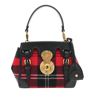 RALPH LAUREN | Soft Ricky Plaid Mini Satchel Bag