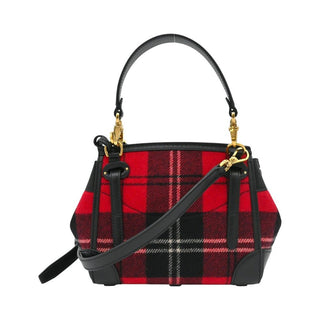 RALPH LAUREN | Soft Ricky Plaid Mini Satchel Bag