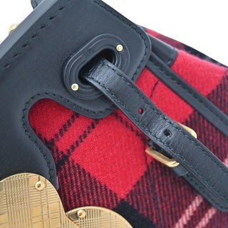 RALPH LAUREN | Soft Ricky Plaid Mini Satchel Bag