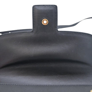 PRADA | Black Saffiano Lux Embleme Flap Crossbody Bag