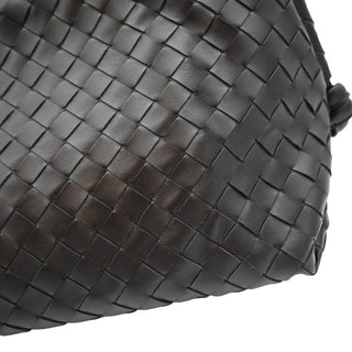 BOTTEGA VENETA | Loop Intrecciato Dark Brown Leather Weekend Bag