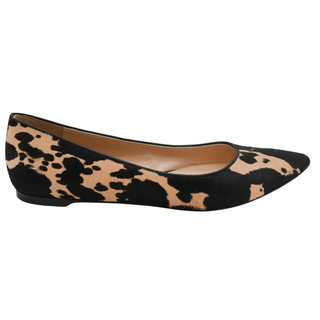 GIANVITO ROSSI | Animal-Print Ponyhair Flats