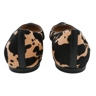 GIANVITO ROSSI | Animal-Print Ponyhair Flats