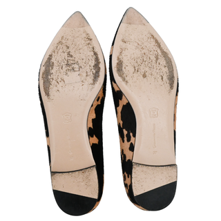 GIANVITO ROSSI | Animal-Print Ponyhair Flats