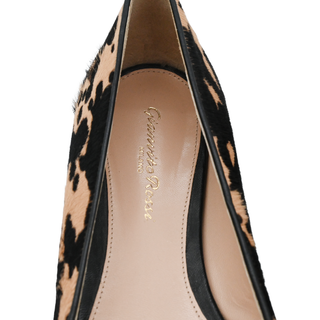GIANVITO ROSSI | Animal-Print Ponyhair Flats