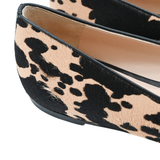 GIANVITO ROSSI | Animal-Print Ponyhair Flats