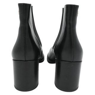 CHANEL | CC Black Leather Ankle Booties