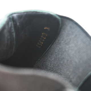 CHANEL | CC Black Leather Ankle Booties