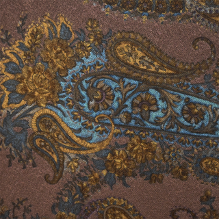 &nbsp; | Brown Paisley Fringe Scarf