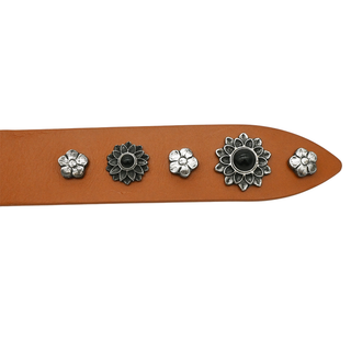 ISABEL MARANT | Tan Lecca Floral Studded Belt