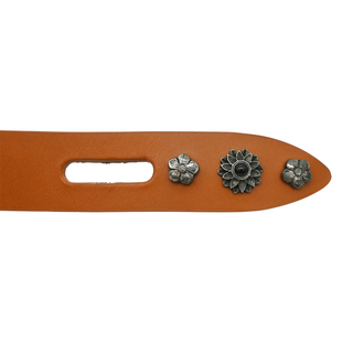 ISABEL MARANT | Tan Lecca Floral Studded Belt