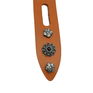 ISABEL MARANT | Tan Lecca Floral Studded Belt