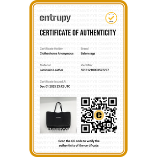 BALENCIAGA | Everyday Black Leather Logo Tote Bag