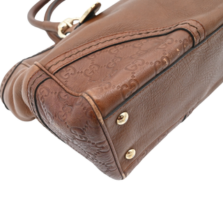 GUCCI | GG Signature Signoria Tan Leather Shoulder Bag