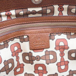 GUCCI | GG Signature Signoria Tan Leather Shoulder Bag