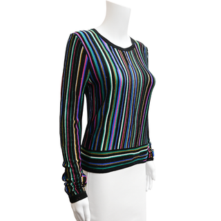 DVF | Arisha Laser Stripe Knit Sweater