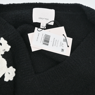 CINQ A SEPT | Dana Flower Crochet Sweater