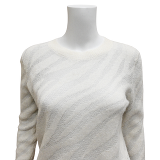 RAG & BONE | Chalk Germain Metallic Zebra Sweater