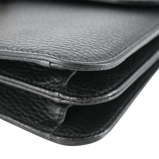 GUCCI | Interlocking G Black Leather Shoulder Bag