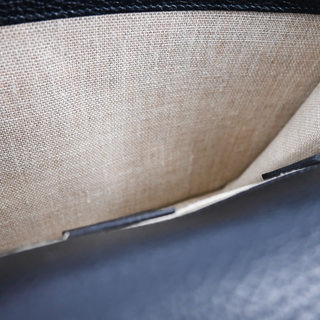 GUCCI | Interlocking G Black Leather Shoulder Bag