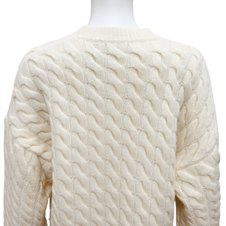 THEORY | Karenia Ivory Cable-Knit Sweater