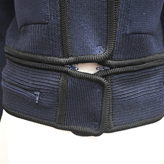ISABEL MARANT | Navy Blue Zipper Knit Cardigan