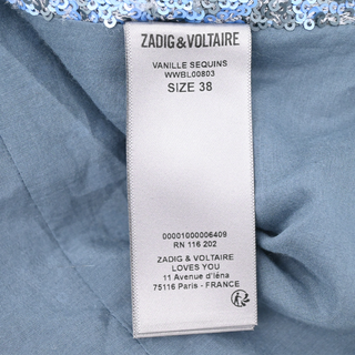 ZADIG & VOLTAIRE | Vanille Denim Blue Sequin Blazer