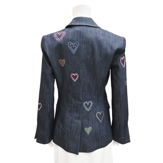 CINQ A SEPT | Cheyenne Heart Denim Blazer