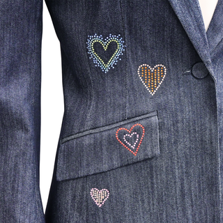 CINQ A SEPT | Cheyenne Heart Denim Blazer
