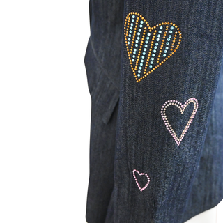 CINQ A SEPT | Cheyenne Heart Denim Blazer