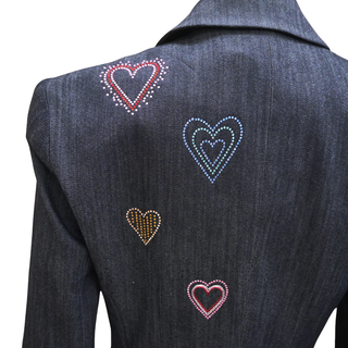 CINQ A SEPT | Cheyenne Heart Denim Blazer
