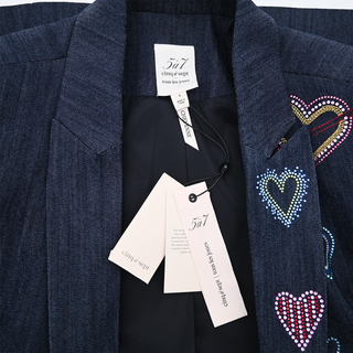 CINQ A SEPT | Cheyenne Heart Denim Blazer