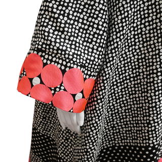 LA VIE STYLE HOUSE | Polka Dot Jacquard Maxi Dress Coat