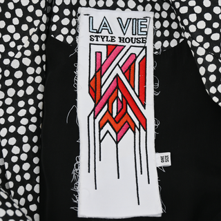 LA VIE STYLE HOUSE | Polka Dot Jacquard Maxi Dress Coat