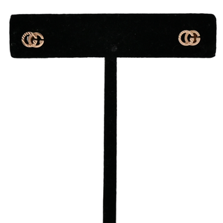 GUCCI | 18K Rose Gold Running G Stud Earrings